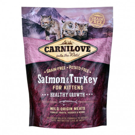 Cat Food - CARNILOVE Salmon & Turkey Kittens Dry 400g
