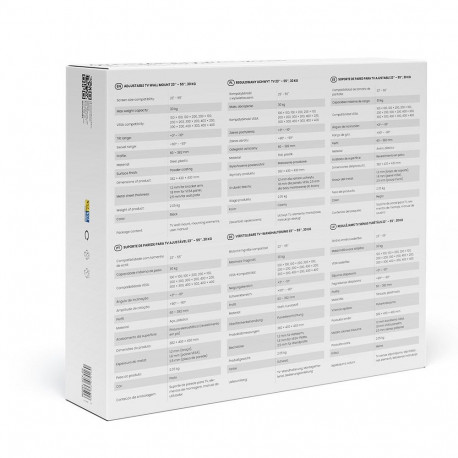 TV Mount - Savio UTV-03 55" 30kg VESA Tilt Black