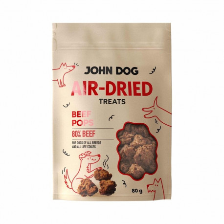 Pet Treat - JOHN DOG Air-Dried Beef Pops 80g