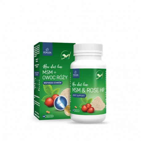 Pet Supplement - POKUSA RawDietLine MSM & Rosehip 120 pcs