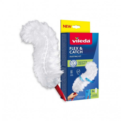 Cleaning Tool Vileda Dustpan Short Handle with 2 Flex&Catch Refills