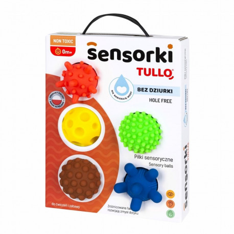Sensory Toy Tullo Sensory Balls 5 pcs Assorted Colors