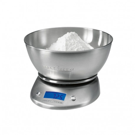 Food Scale - ProfiCook KW1040 Electronic Kitchen Scale 5kg 1g Accuracy Stainless Steel