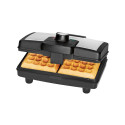 Waffle Maker Clatronic WA 3606 800W Adjustable Thermostat Non-Stick Black