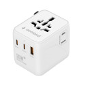 Adapter - Gembird TPA-1A2C20-01-W Universal Travel Power Adapter 20W White