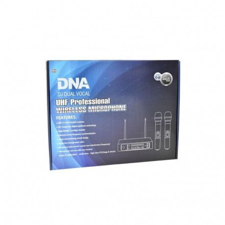 Microphone Set - DNA PROFESSIONAL DJ DUAL VOCAL Wireless 2 Mics 518-542 MHz