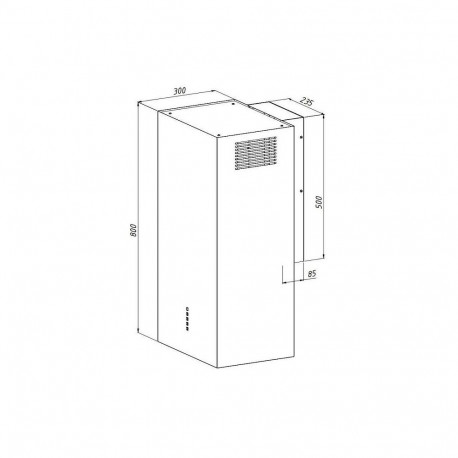 Kitchen Hood - AKPO WK-4 407 m³/h 3 Speed Stainless Steel Matte Black
