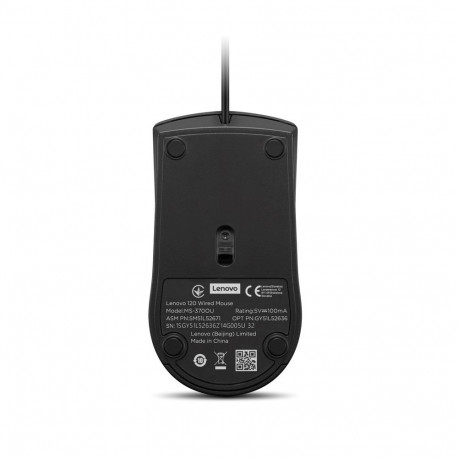 Mouse - Lenovo GY51L52636 Wired USB 1600 DPI Ambidextrous 1.5m Cable
