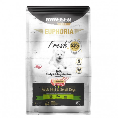 Dog Food - BIOFEED EUPHORIA Fresh Adult Turkey with Lamb XS/S 50g