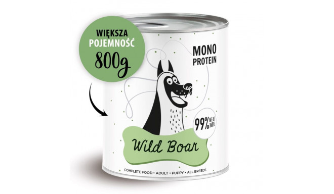 Dog Food - PAKA ZWIERZAKA Pepe Wild Boar Wet Food 800g Gluten-Free