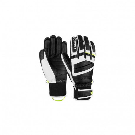 Gloves - Reusch Master Pro Size 8.5 Polyester Leather Black White Yellow
