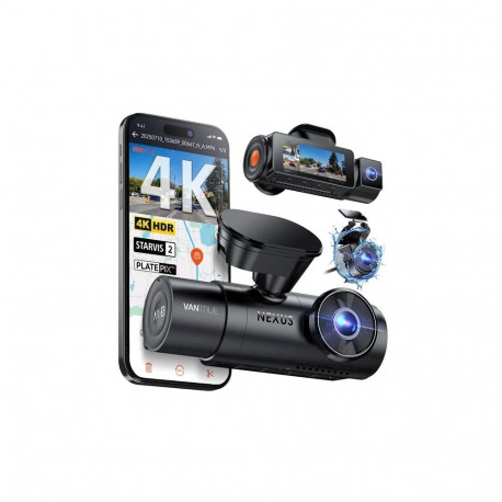 Car Dash Camera - Vantrue N4 PRO S 4K Dual Channel GPS MicroSD Up to 1TB