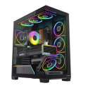 Computer Case - MODECOM VOLCANO STELLAR PLUS ARGB MIDI Tower ATX Black
