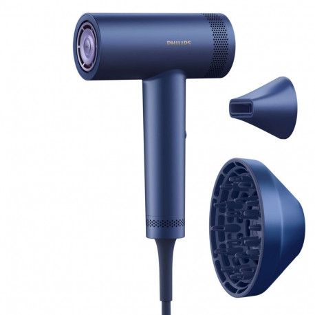 Hair Dryer - Philips 8000 Series BHD839/10 1400W 3 Speed 7 Heat Ionic Blue