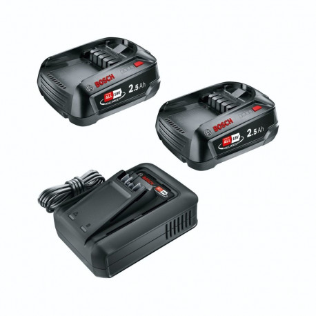 Bosch Starter-Set 18V 2x 2,5AH Battery + Charger