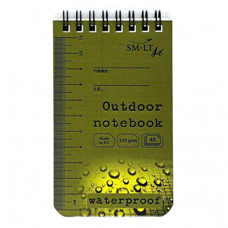 Märkmik SMTL, 125×75 mm, 120 g/m², 48 lehte, ruuduline, veekindel paber