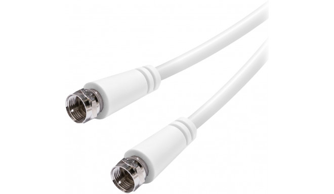 Vivanco cable SAT F 3m, white