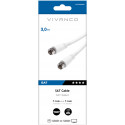 Vivanco cable SAT F 3m, white