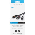 Vivanco cable 3.5mm - 2xRCA 2.5m
