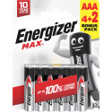 Energizer patarei Max Alkaline AAA CHP6 4+2