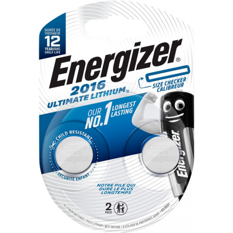 Energizer battery Ultimate Lithium CR2016 BP2