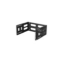 FOLDING BRACKET WALL-MOUNT 19" 4U 497X400/240 BLACK LANBERG