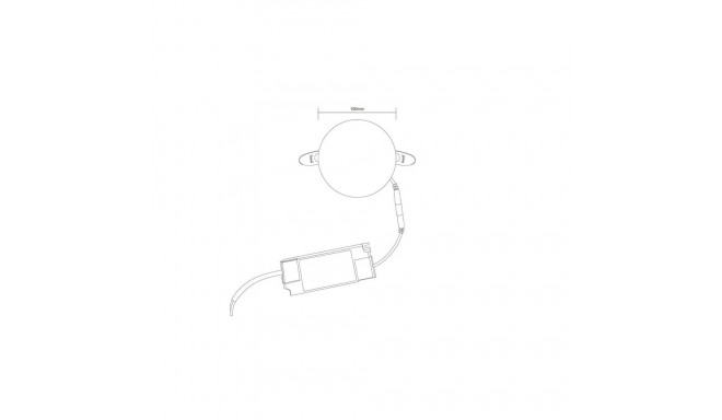 RECESSED LED LIGHT FRAMELESS 10W ROUND
