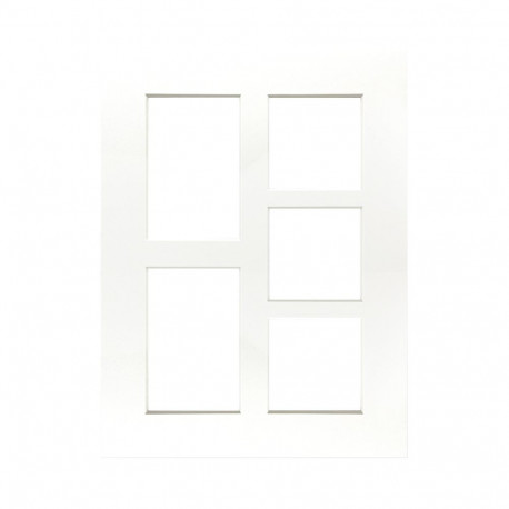 Focus Passepartout White w. white core 30x40 Collage 5 images