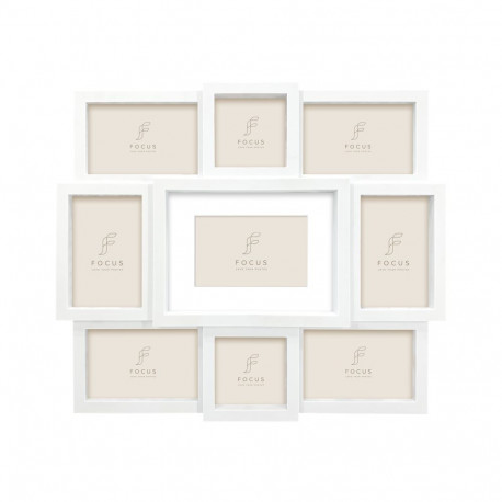 Focus Collage 9 Pictures White