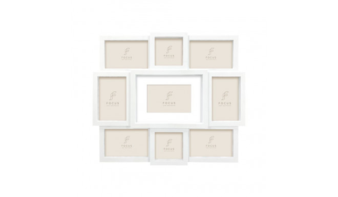 Focus kollaažiraam 9 pildile, valge