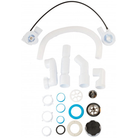 Ani Plast siphon set EM601PLEU, white