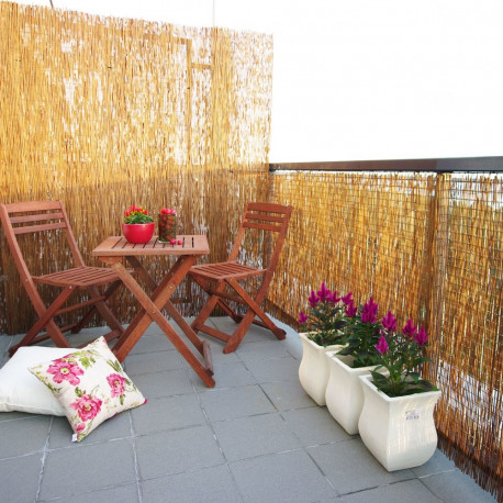 Rull bambusaed IN GARDEN, 1.5x3m, naturaalne bambus D14/16mm, ühendustraat läbi bambuse