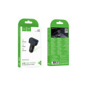 Car charger Hoco with LCD 2xUSB A + 1xUSB C PD QC3.0 42W Z63A black
