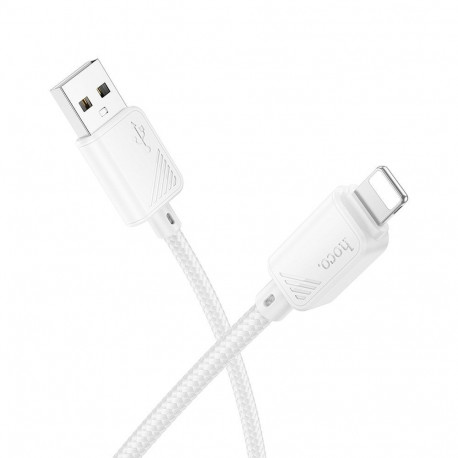 Cable USB A to Lightning Hoco 2,4A 1 m X113 white