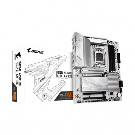 GIGABYTE B650 AORUS ELITE AX ICE - Socket AM5 - motherboard (white)
