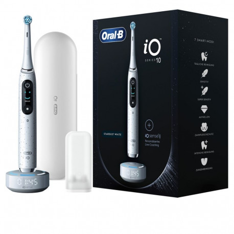 Oral-B täiskasvanute pöörlev-õõtsuv hambahari iO Series 10, valge