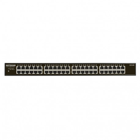 NETGEAR GS348 Unmanaged Gigabit Ethernet (10/100/1000) 1U Black