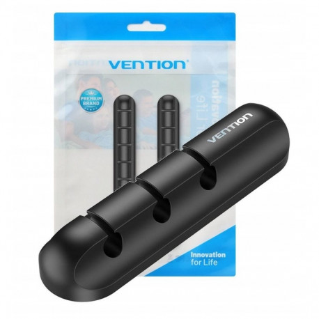 Vention 5-port kaablihoidja, 2 tk, must