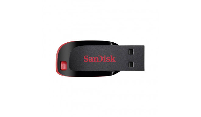 SanDisk Cruzer Blade USB mälupulk 32 GB USB Type-A 2.0 must, punane