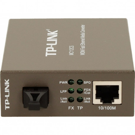 The MC112CS is a WDM (Wavelength Division Multiplexing) Fast Ethernet Media Convert