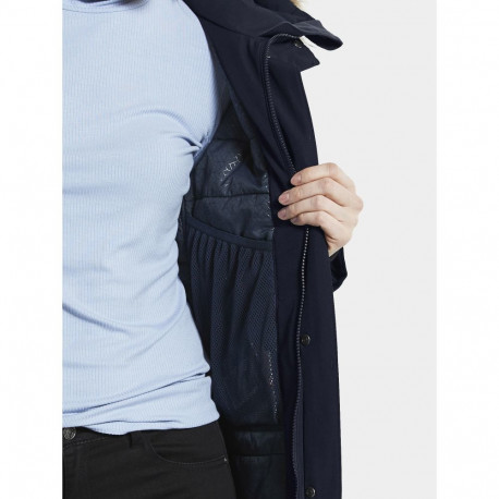 Parka Didriksons Erika 3 Womens tumesinine - 36
