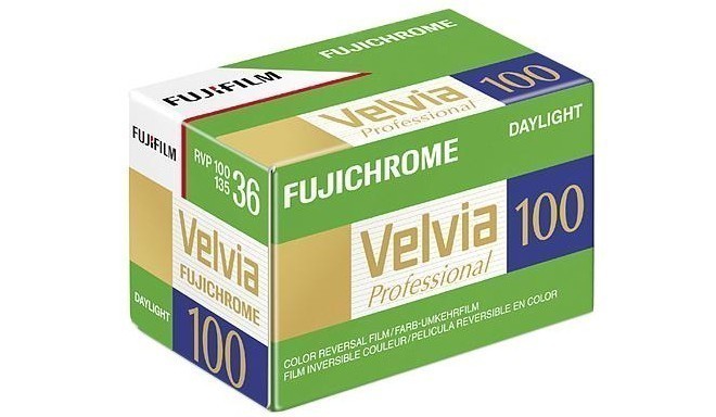 Fujichrome filmiņa Velvia RVP 100/36