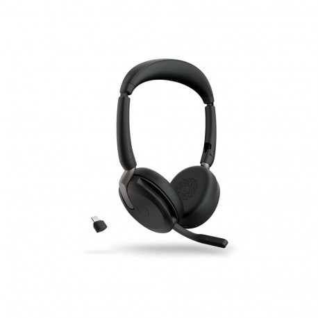 JABRA Evolve2 65 Flex UC stereo peakomplekt on-ear Bluetooth juhtmevaba aktiivse mürasummutusega USB