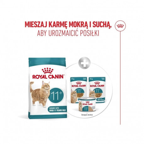 Cat Food - Royal Canin Ageing 11+ Dry 2kg Protein 30% Fat 17% Poultry Flavor