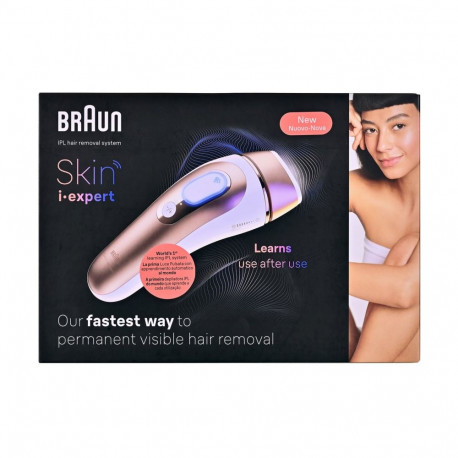 Hair Removal Device - Braun Skin i-expert PL7147 400,000 Flashes 10 Intensity Levels Rose Gold, Whit