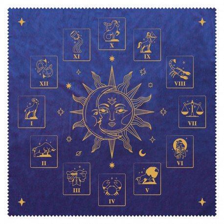 Tarot Mat - Lo Scarabeo Zodiac Design 50x50cm