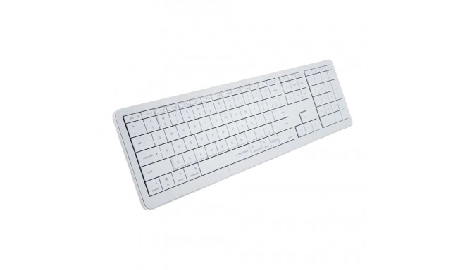 CLEVETURA CLVX 1 Touch-On-Keys AI Wireless Keyboard, ANSI US Mac layout, Scissor Switches, Aluminum 