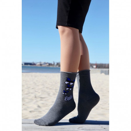 SOKISAHTEL TIINA hallid Eesti-teemalised naistesokid 444