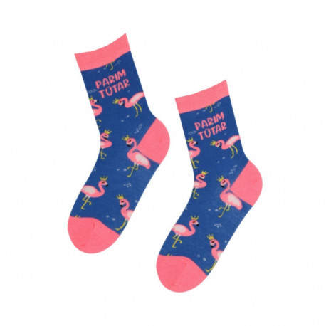 SOKISAHTEL PARIM TÜTAR sinised flamingodega sokid