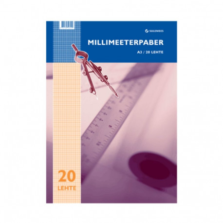Graph paper A3 20 sheets in a pack